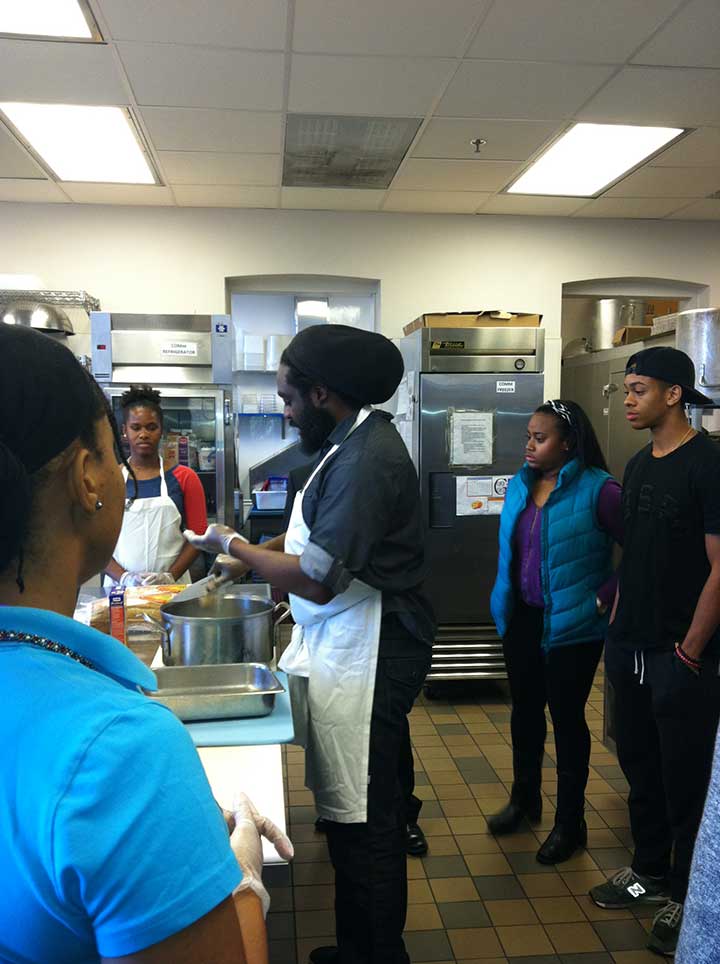 Cooking demonstration with Kishi Ducre