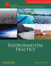Book cover for Environmental Practice