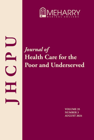 Book cover for the Journal of Health Care for the Poor and Underserved