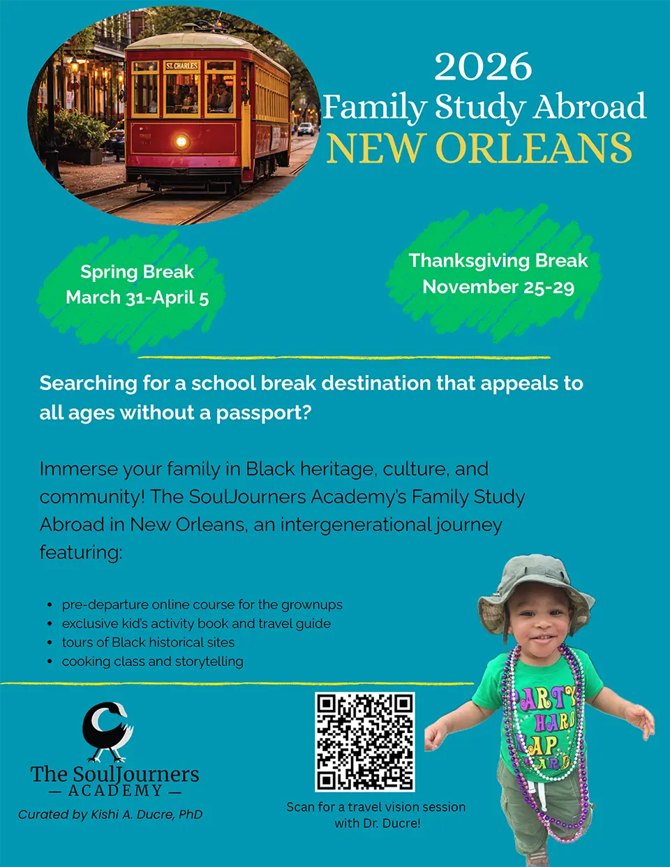 SoulJourners Family Study Abroad - New Orleans 2026
