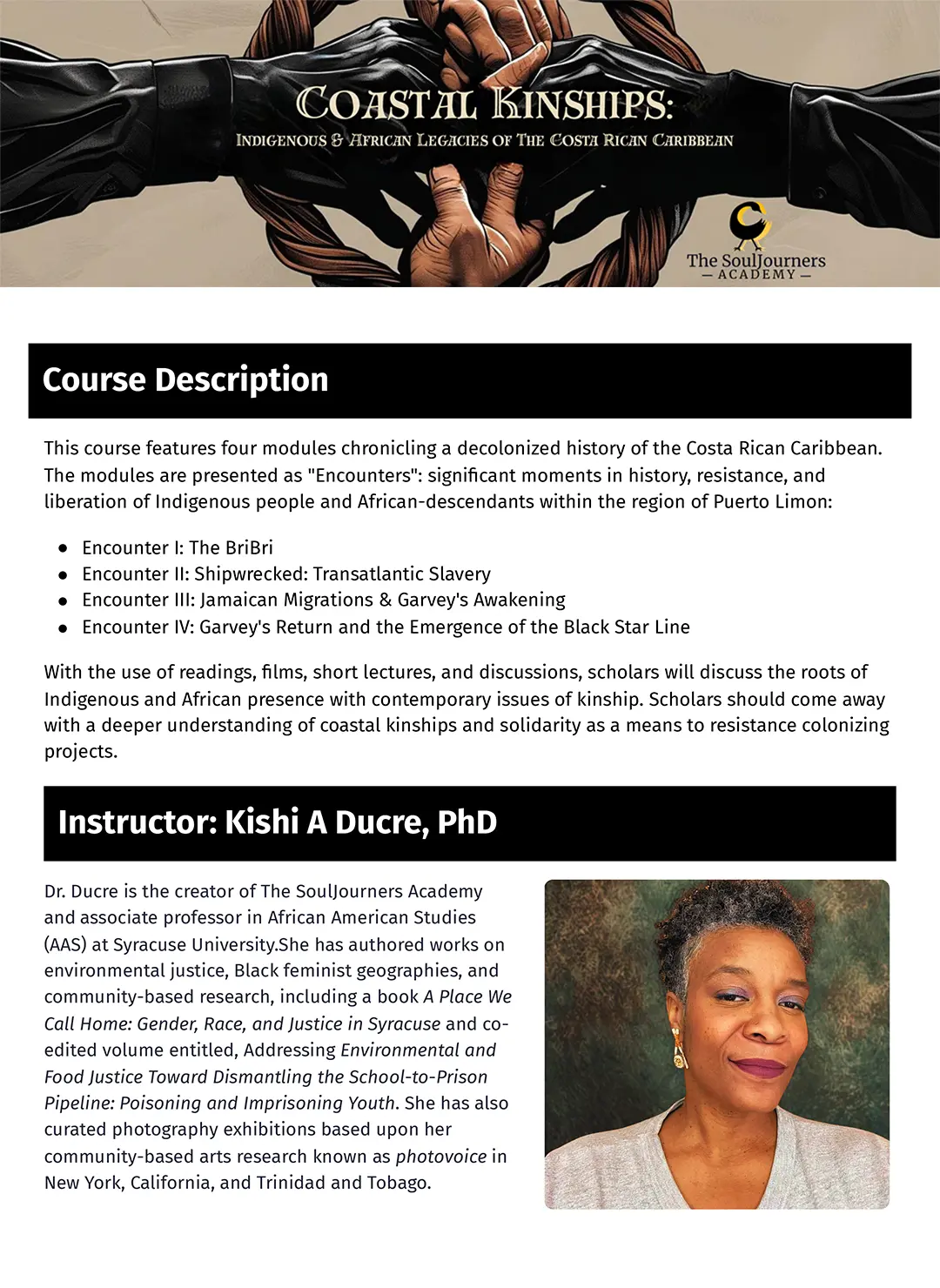 Coastal Kinships: Indigenous & African Legacies of the Costa Rican Caribbean by The SoulJourners Academy